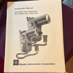 Meade Instruction Manual for ETX-90EC and ETX-125EC Astro Telescopes